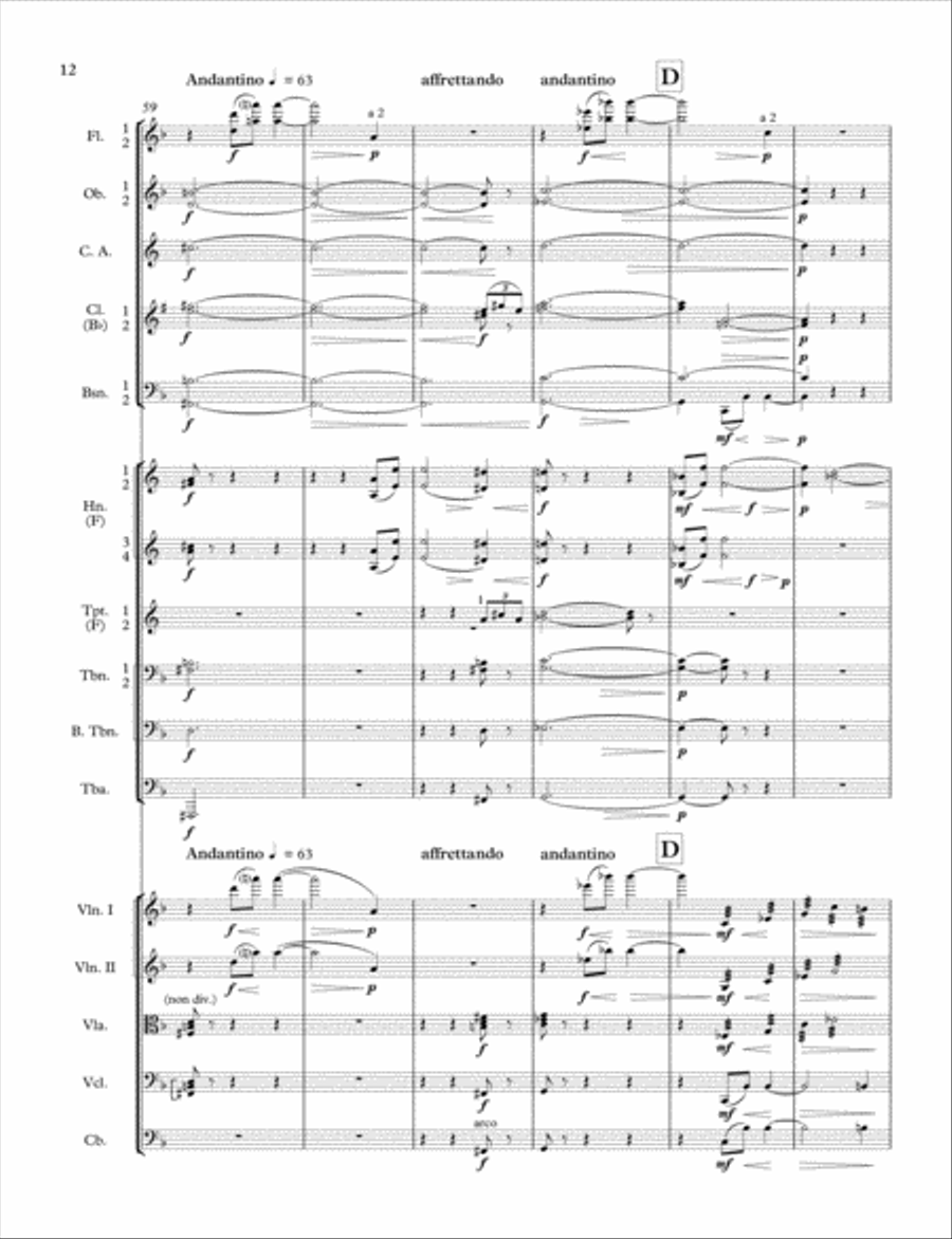 Norfolk Rhapsody No. 2 Full Orchestra scores gallery preview page 4