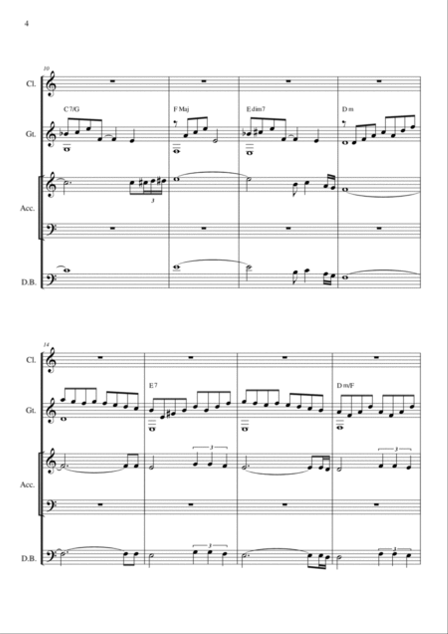 Jakob Elija Clarinet scores gallery preview page 4
