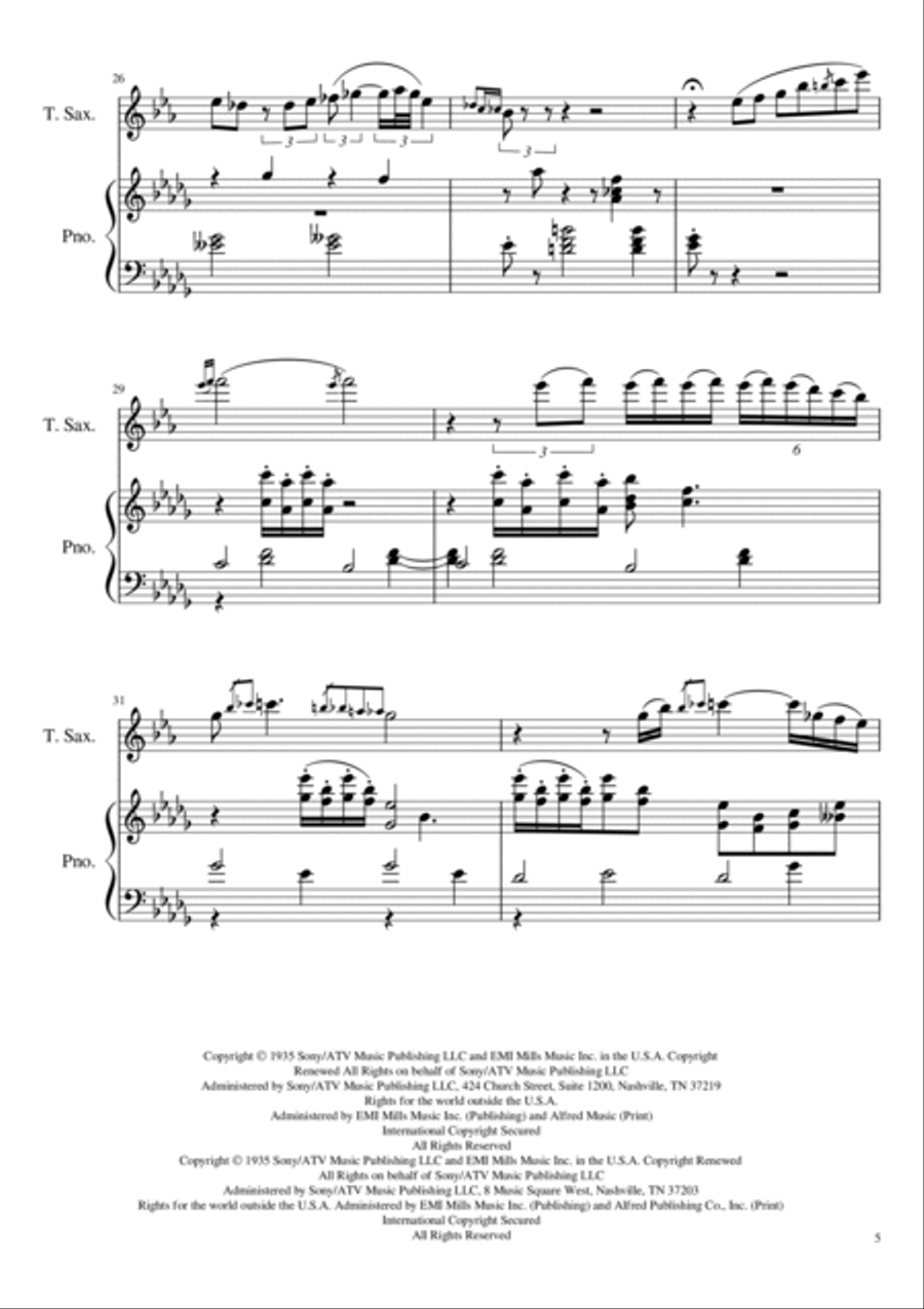 In A Sentimental Mood In A Sentimental Mood Piano scores gallery preview page 5