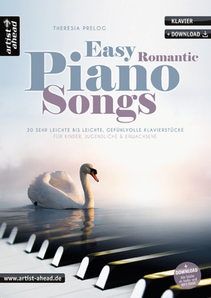 Book cover for Easy Romantic Piano Songs