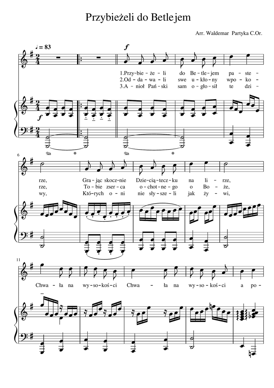 Polskie kolędy i pastorałki / Polish christmas carols and pastorales High Voice scores gallery preview page 6