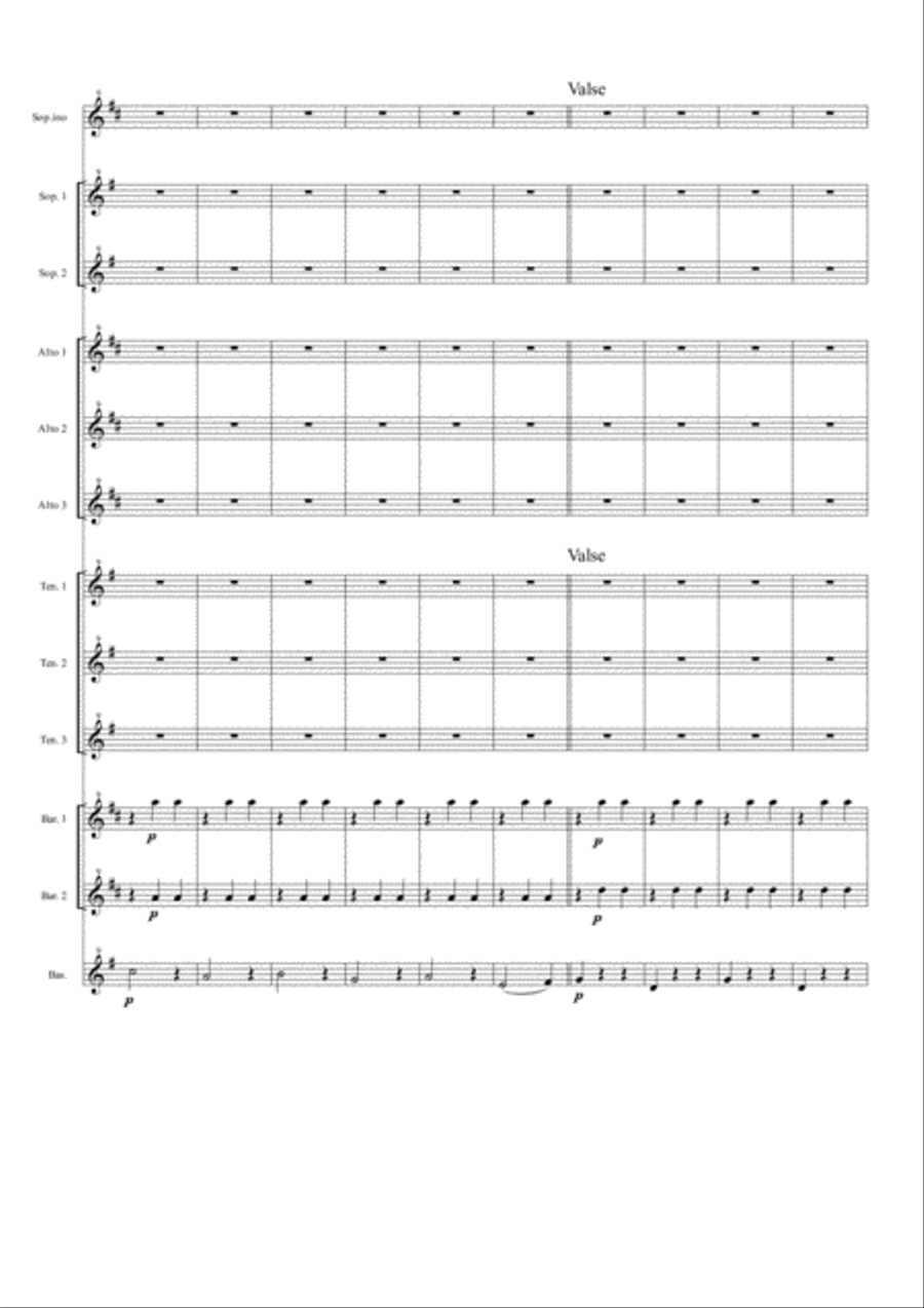Swan Lake Waltz for Saxophone Ensemble Swan Lake Waltz for Saxophone Ensemble Woodwind Ensemble scores gallery preview page 2