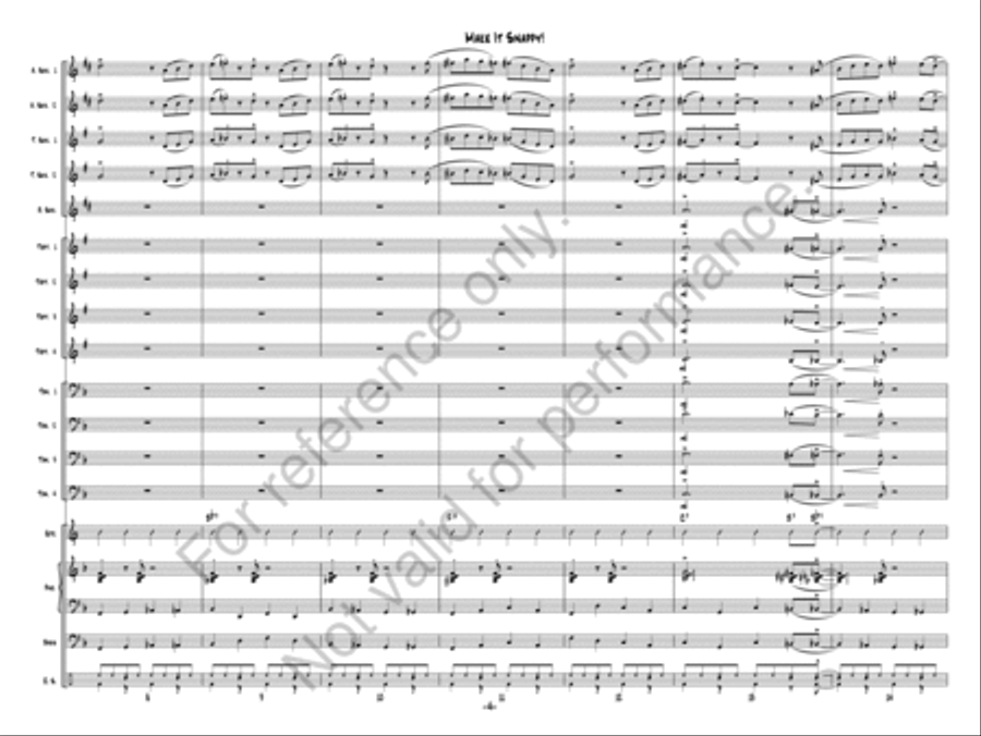 Make It Snappy! Jazz Ensemble scores gallery preview page 3