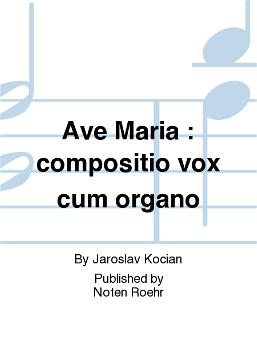 Ave Maria Voice scores gallery preview page 1