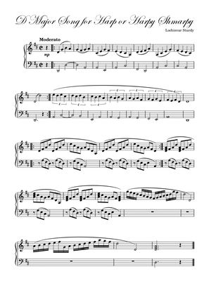 D Major Song for Harp or Harpy Shmarpy