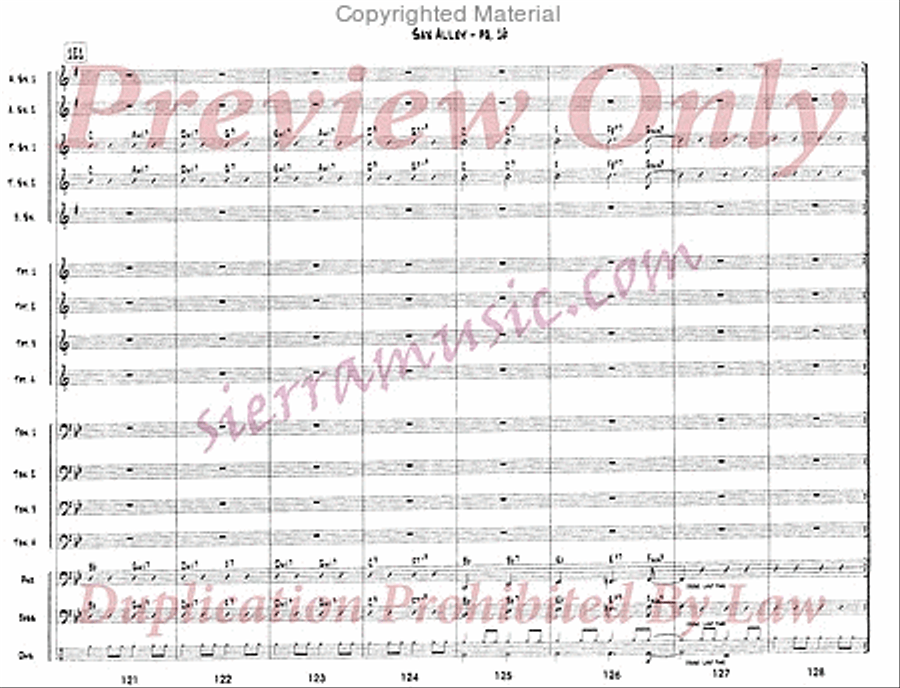 Sax Alley Jazz Ensemble scores gallery preview page 17