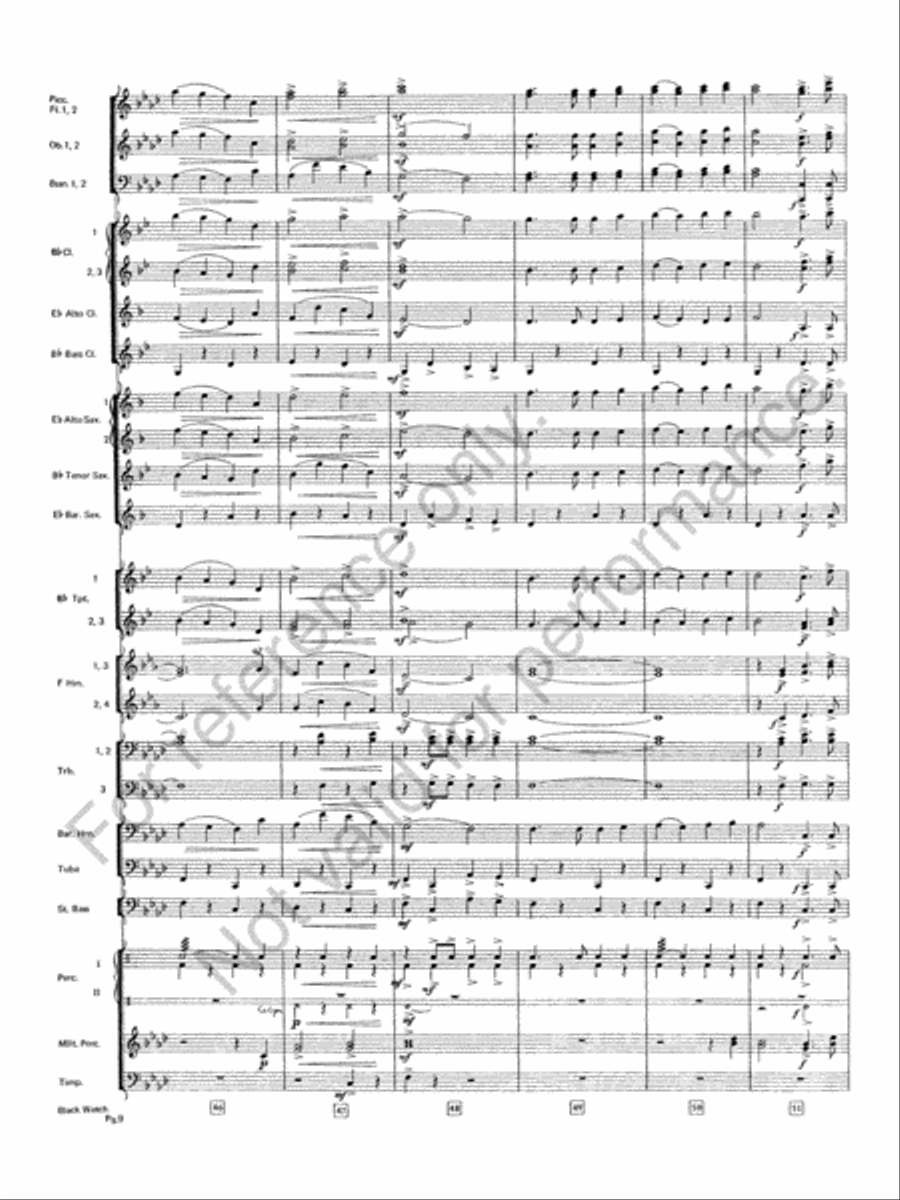 Black Watch Black Watch Concert Band scores gallery preview page 10