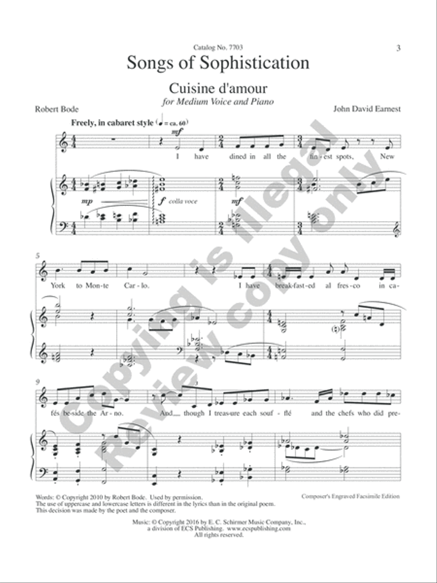Songs of Sophistication Songs of Sophistication Medium Voice scores gallery preview page 21