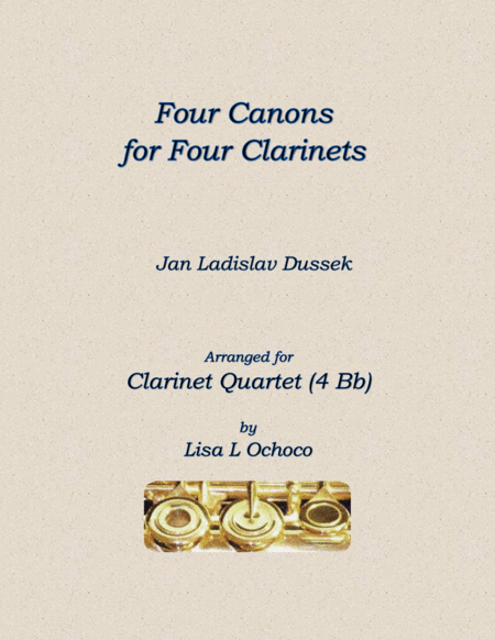 Four Canons for Four Clarinets (4 Bb) image number null