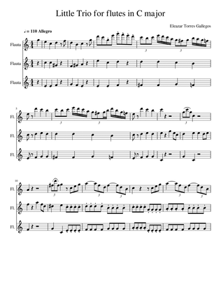 Little Trio For Flutes In C Major (Special offer!!!!)