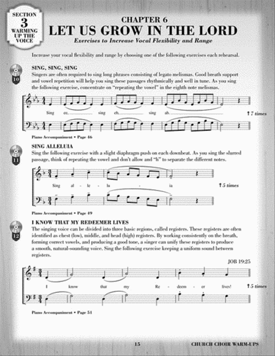 Church Choir Warm-Ups Choir scores gallery preview page 4
