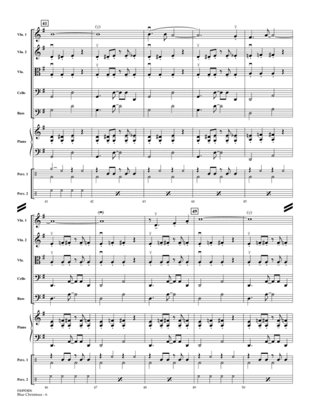 Blue Christmas (arr. Ted Ricketts) - Conductor Score (Full Score)