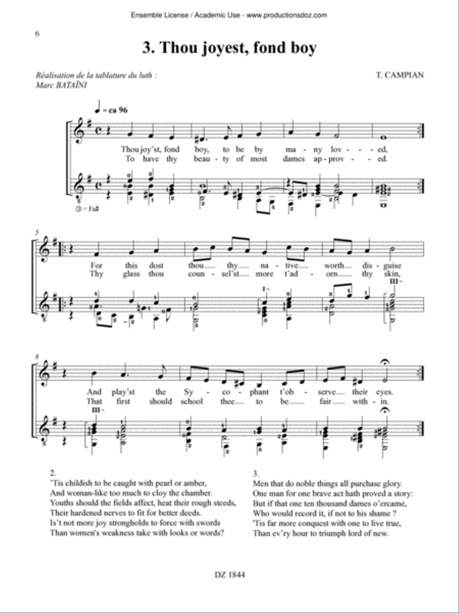 The Fourth Book of Ayres Classical Guitar scores gallery preview page 6