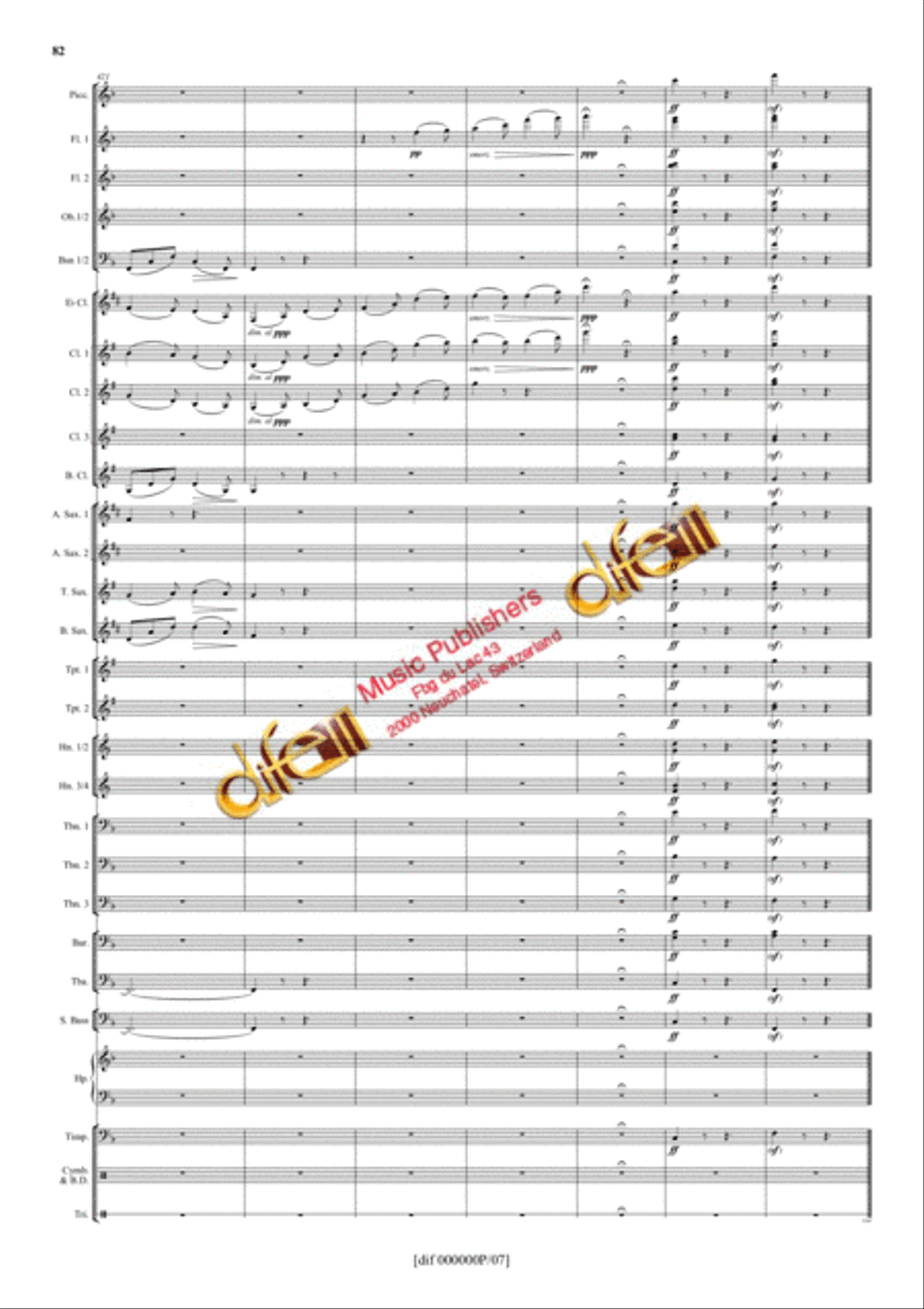 La Moldau Concert Band scores gallery preview page 81
