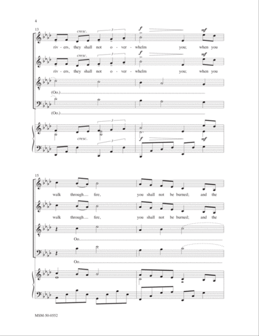 When You Pass Through The Waters Divisi scores gallery preview page 4