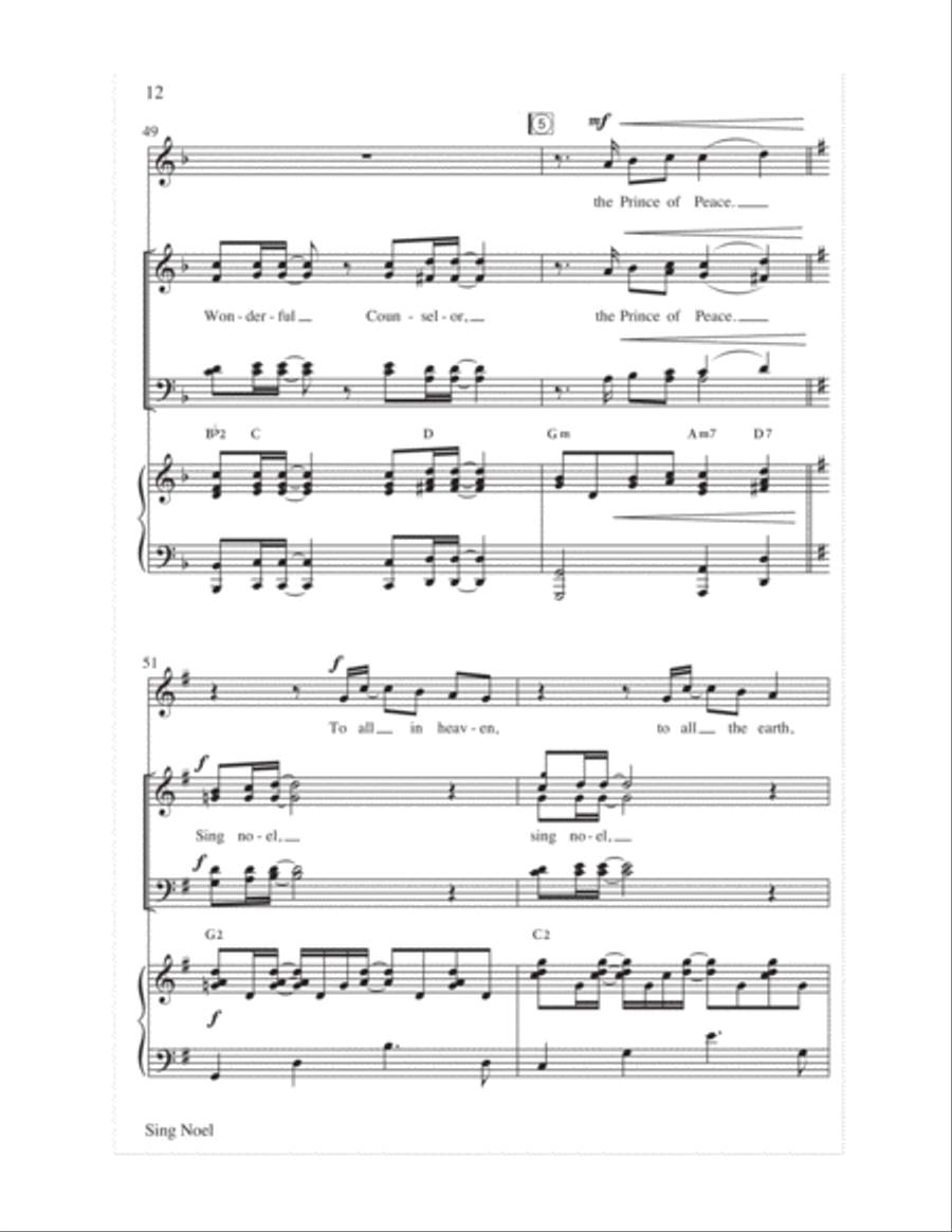 Sing Noel 4-Part scores gallery preview page 13