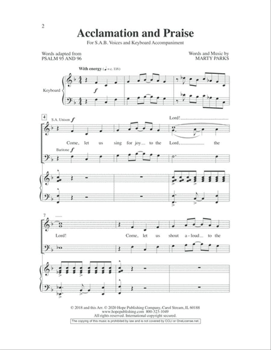 Worship Openers: Introits that Work!, Vol. 5 Choir scores gallery preview page 2