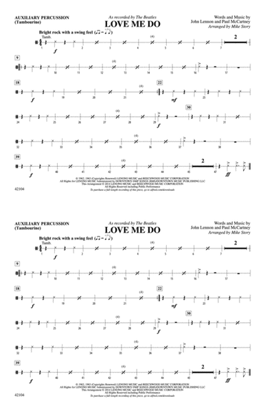 Love Me Do: Auxiliary Percussion