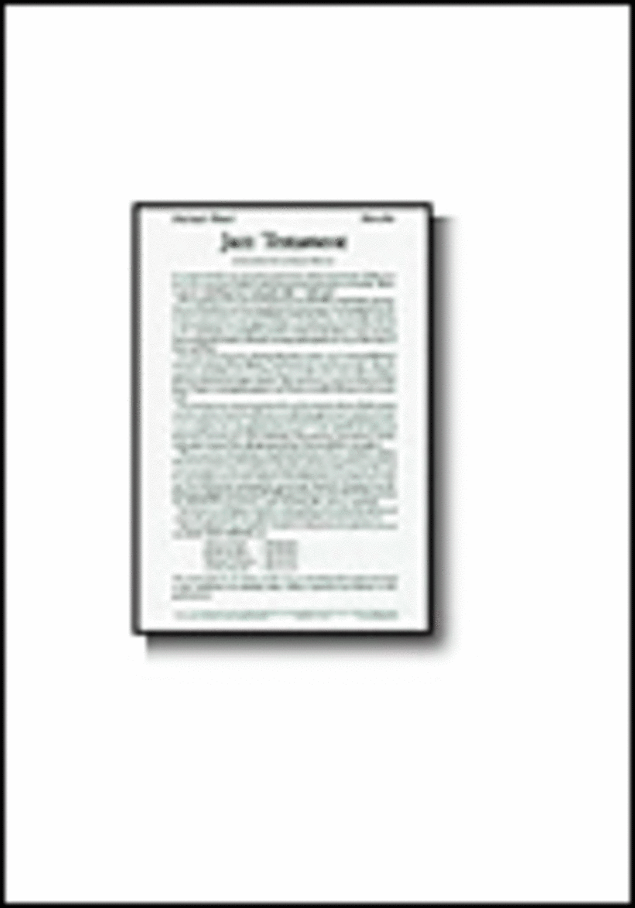 Jazz Testament Piano, Vocal, Guitar scores gallery preview page 1