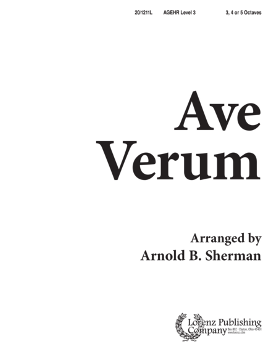 Ave Verum Ave Verum 5-Octaves scores gallery preview page 1