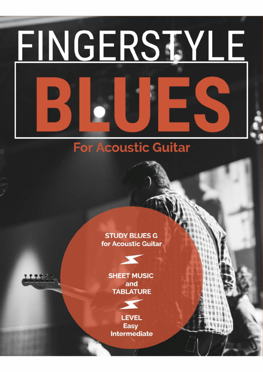 Blues G - (Fingerstyle) Study for Acoustic Guitar Acoustic Guitar scores gallery preview page 1