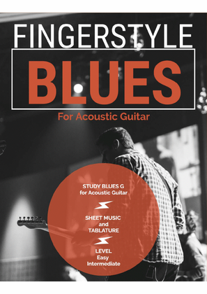 Book cover for Blues G - (Fingerstyle) Study for Acoustic Guitar