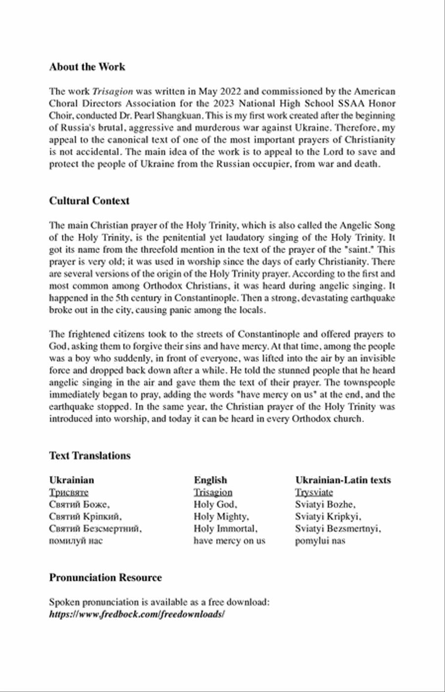 Trisagion Choir scores gallery preview page 10