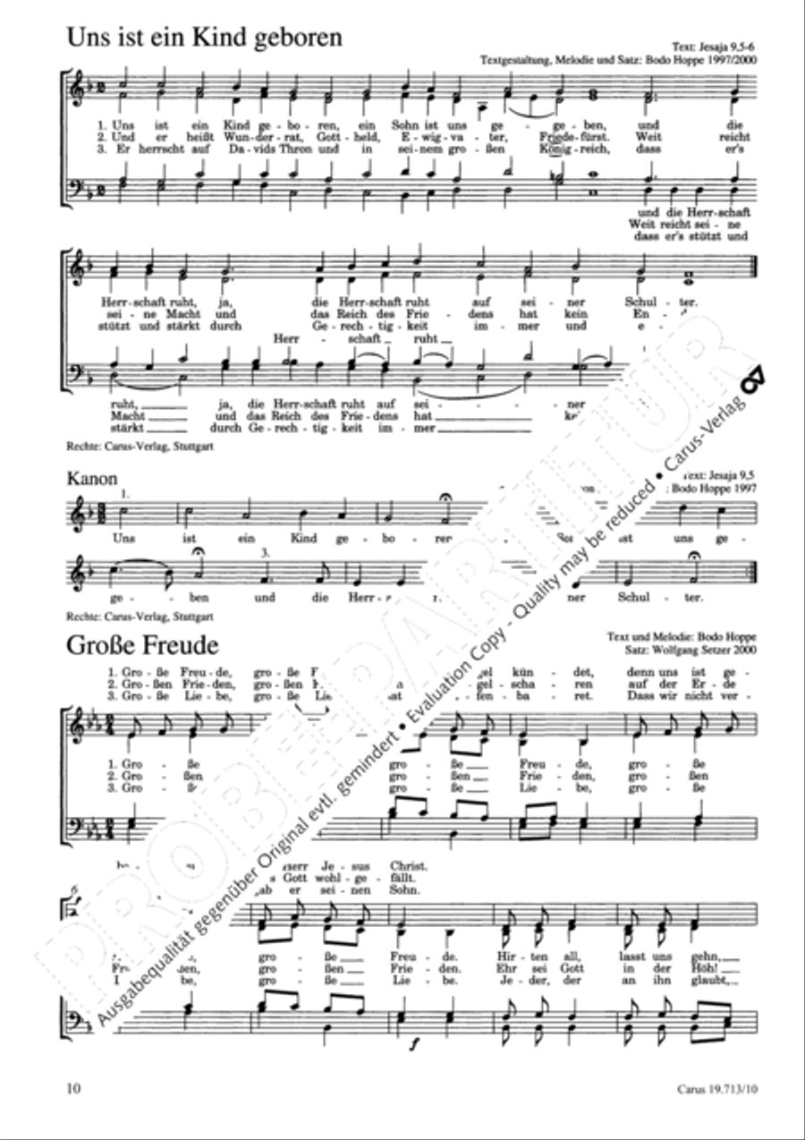 Neue Lieder und Kanons zu Advent/Weihnachten Choir scores gallery preview page 11