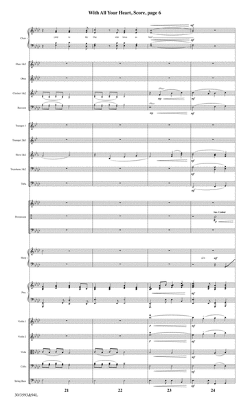 With All Your Heart - Orchestral Score and Parts