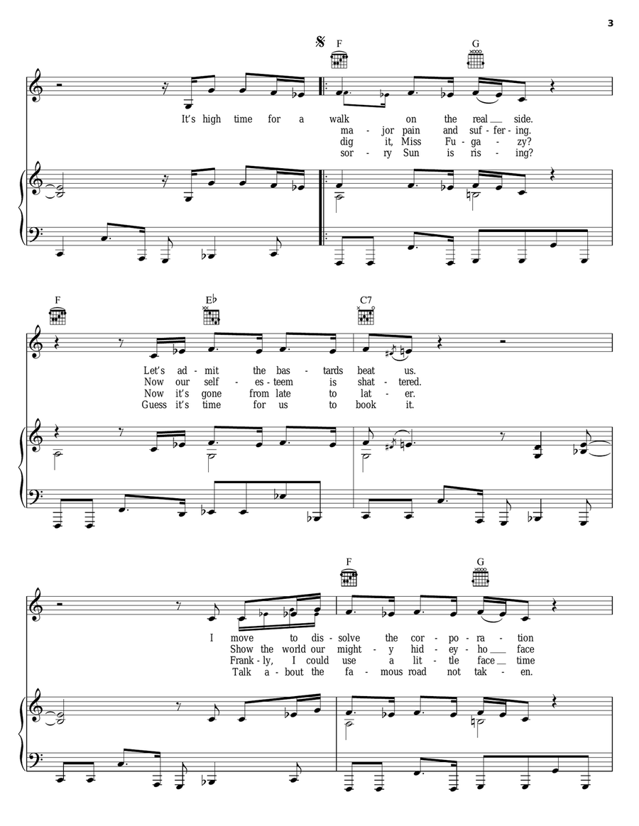 Everything Must Go Piano, Vocal, Guitar scores gallery preview page 3