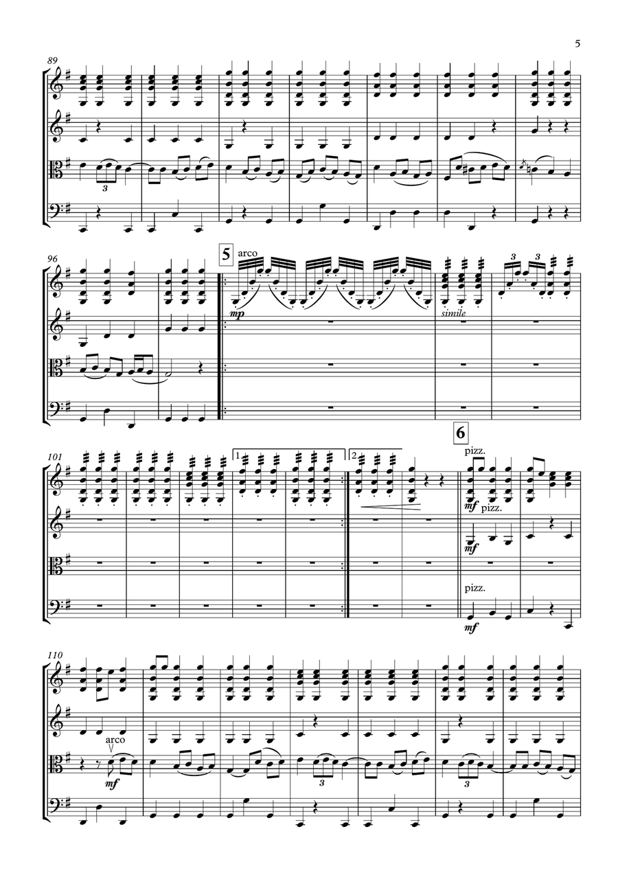 La Musica Notturna Delle Strade di Madrid String Quartet scores gallery preview page 6