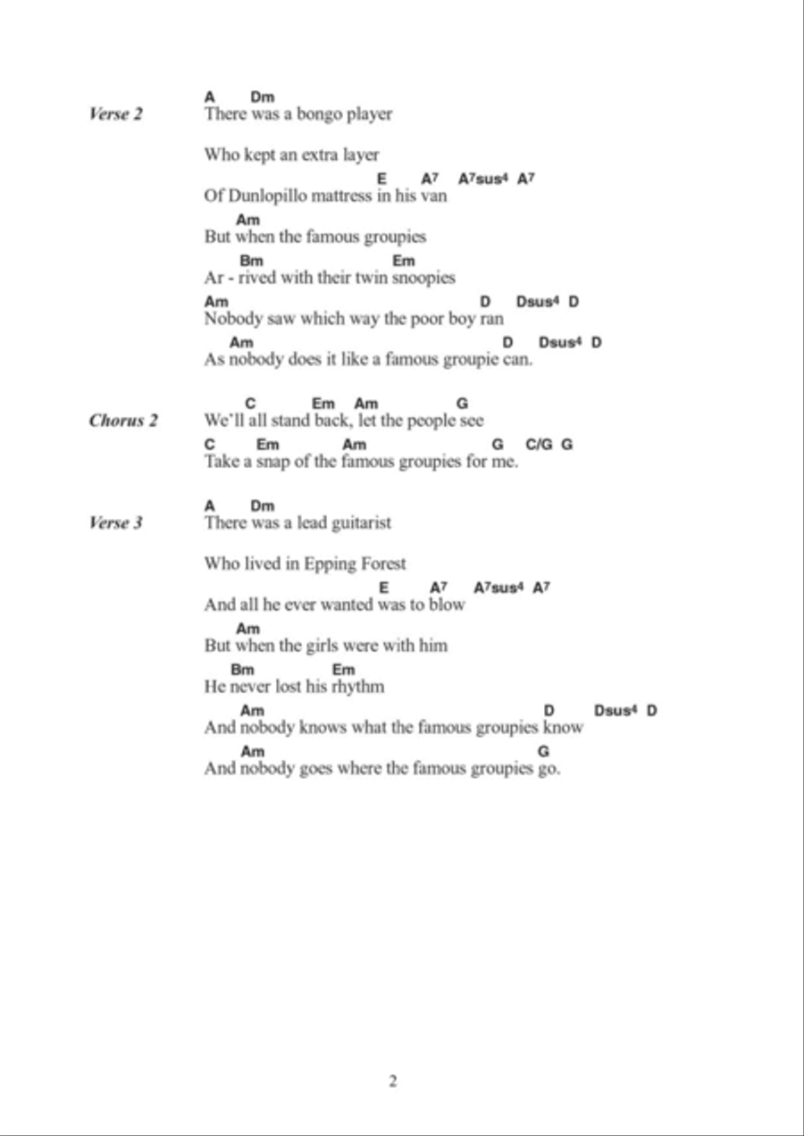 Famous Groupies Acoustic Guitar scores gallery preview page 2
