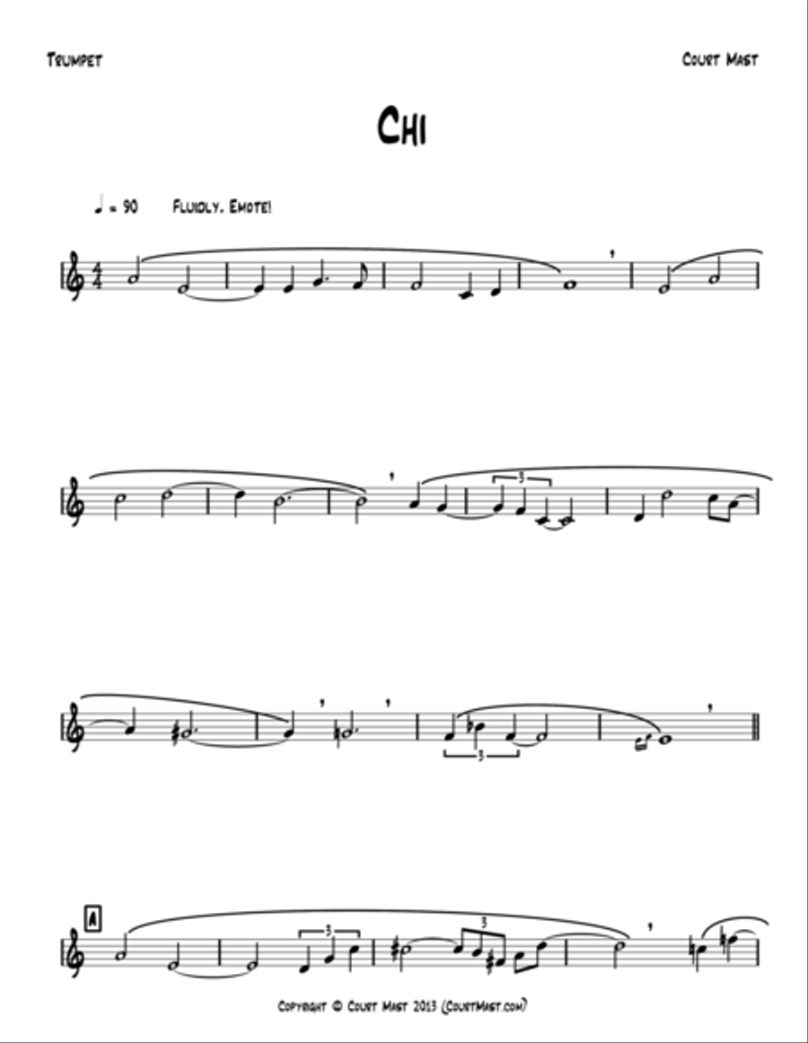 Chi - Trumpet Solo Trumpet Solo scores gallery preview page 1