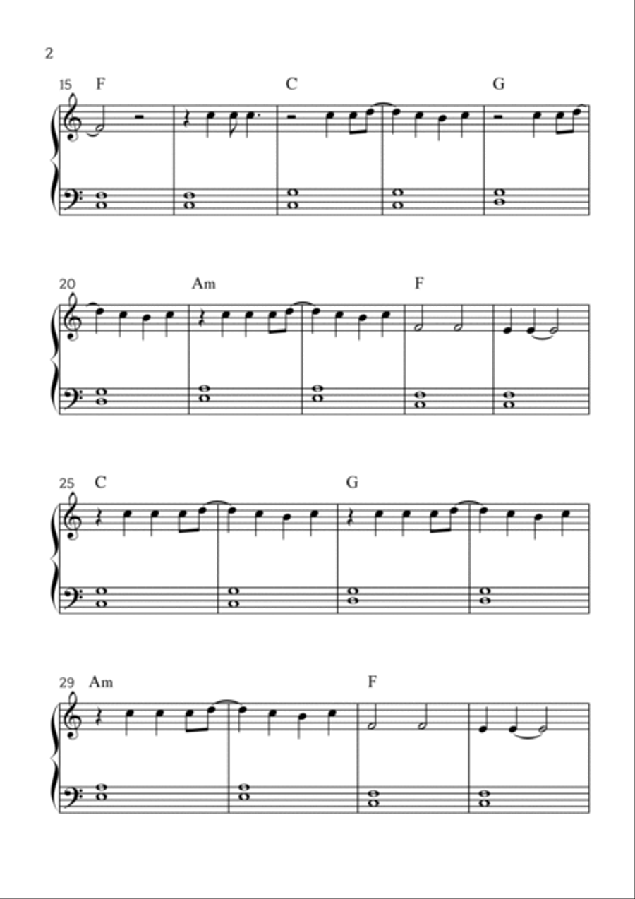 Champagne Problems Easy Piano scores gallery preview page 2