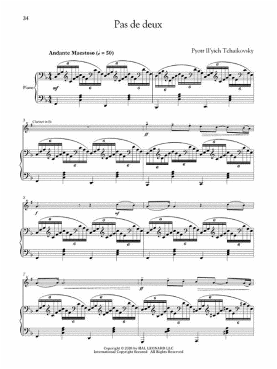 The Nutcracker for Classical Players Clarinet Solo scores gallery preview page 6