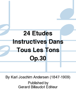 Book cover for 24 Etudes Instructives Dans Tous Les Tons Op. 30