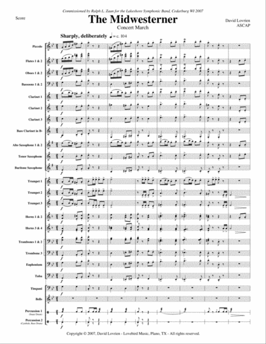 The Midwesterner Concert Band scores gallery preview page 2