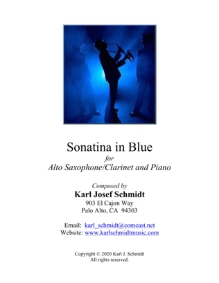 SONATINA IN BLUE for Alto Sax/Clarinet (Doubler) & Piano