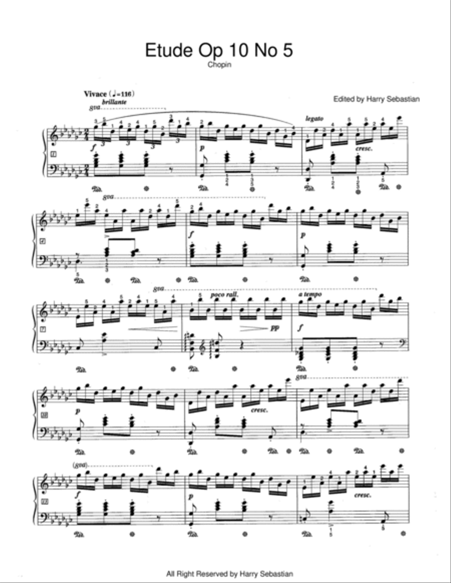 Chopin- Etude Op 10 No 5 in G flat major( Piano Solo) Chopin- Etude Op 10 No 5 in G flat major( Piano Solo) Piano Method scores gallery preview page 2