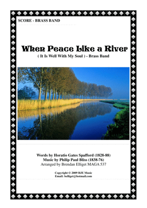 Book cover for When Peace Like A River (It Is Well With My Soul) - Brass Band