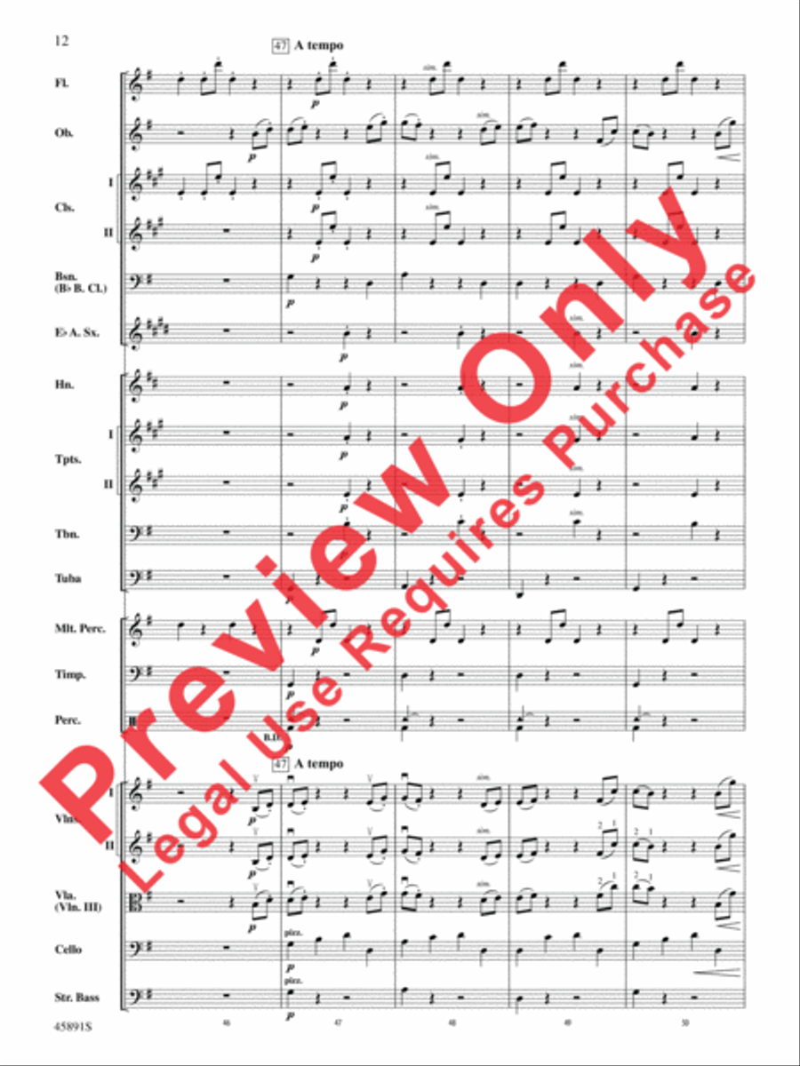 Dance of the Hours Full Orchestra scores gallery preview page 12