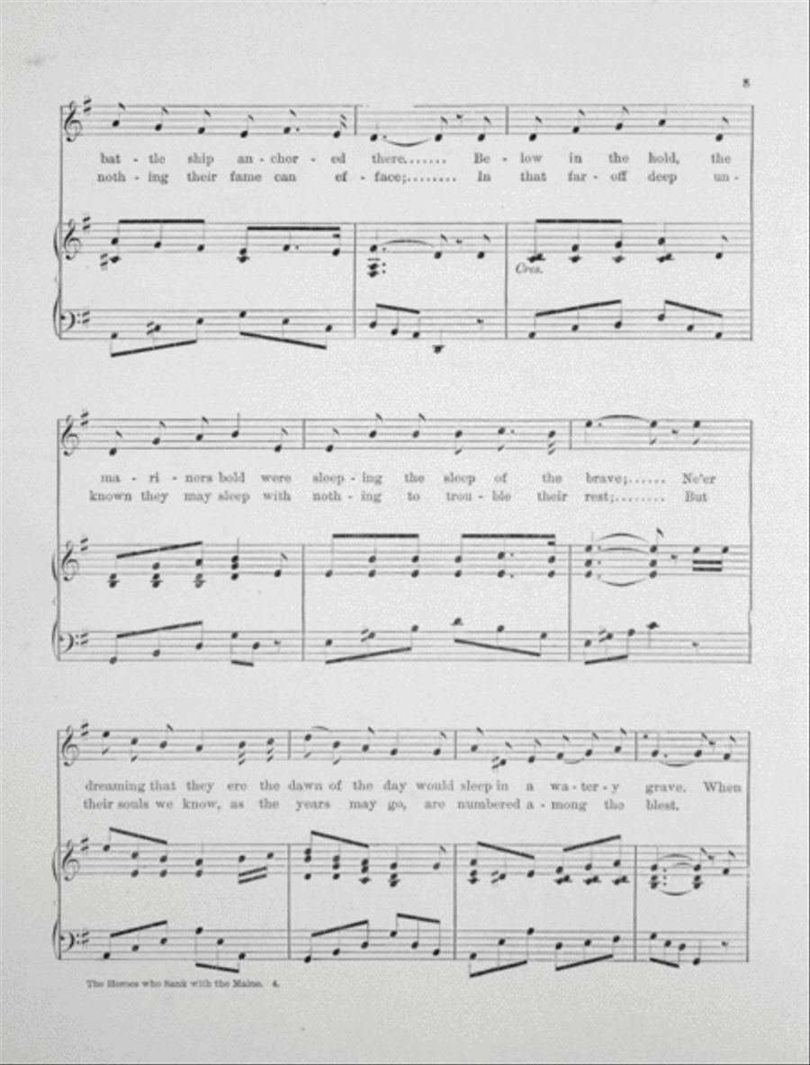 The Heroes Who Sank With the Maine Voice scores gallery preview page 3