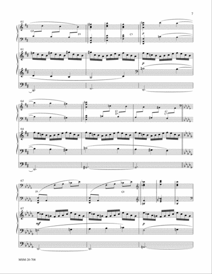 Slane No. 1 from Hymns for Harp and Organ Harp scores gallery preview page 4