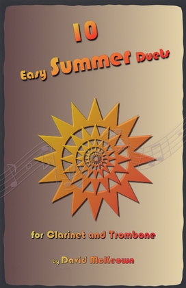 Book cover for 10 Easy Summer Duets for Clarinet and Trombone