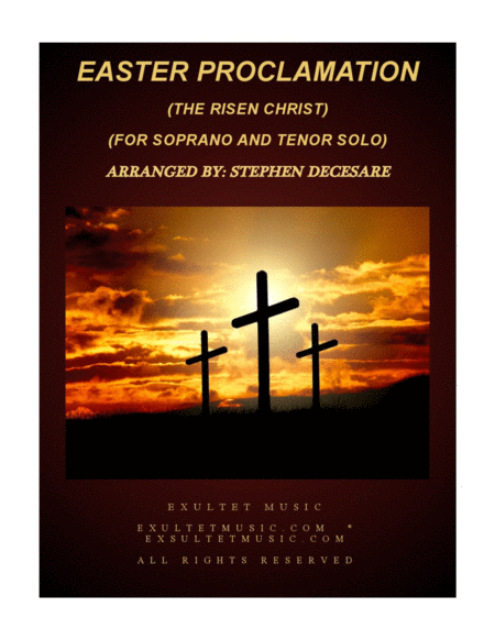Easter Proclamation (The Risen Christ) (Duet for Soprano and Tenor Solo) image number null