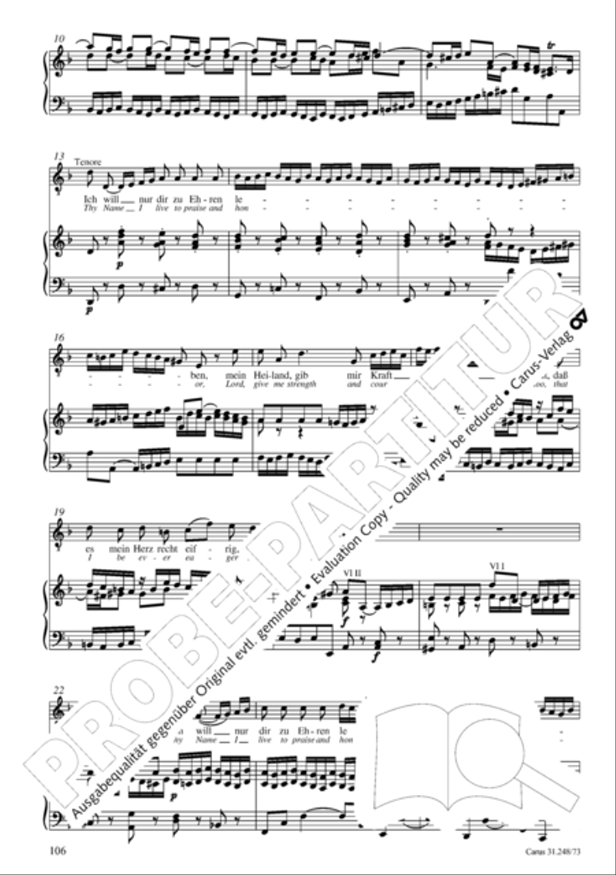 Christmas Oratorio (Weihnachtsoratorium, Teile IV-VI) 4-Part scores gallery preview page 27