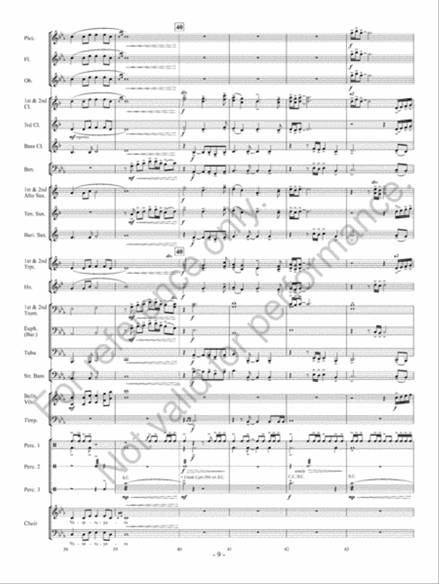 Takeda Lullaby Concert Band scores gallery preview page 11