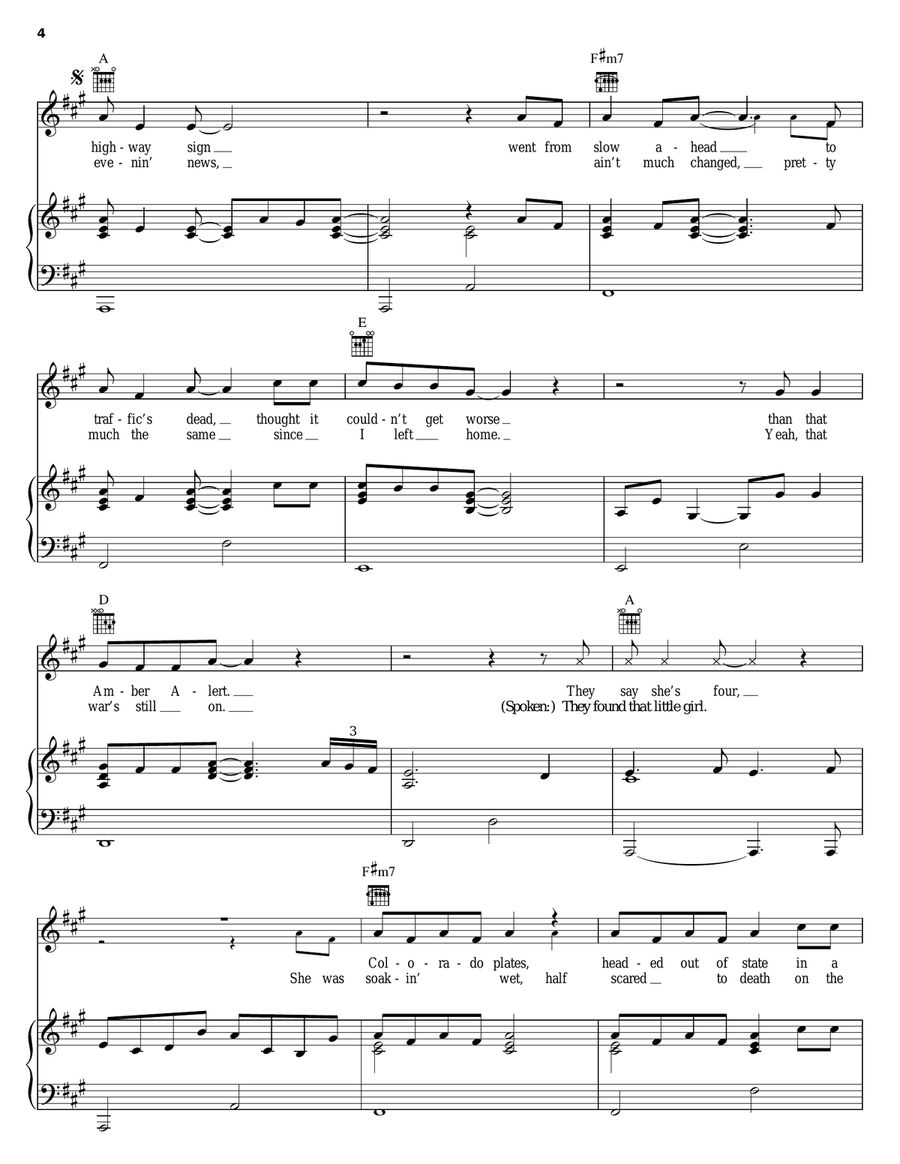 God Must Be Busy Piano, Vocal, Guitar scores gallery preview page 4