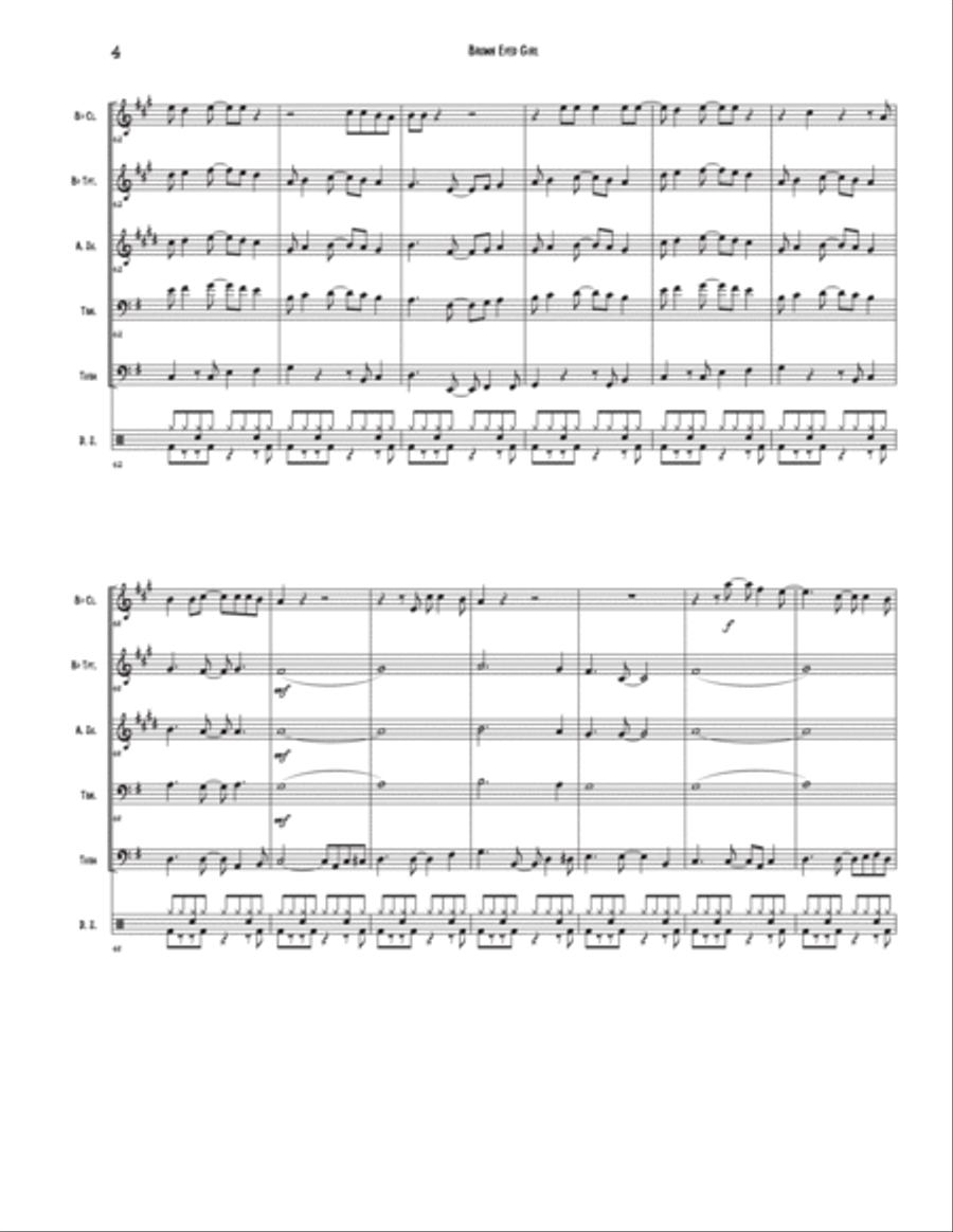 Brown Eyed Girl Clarinet scores gallery preview page 4