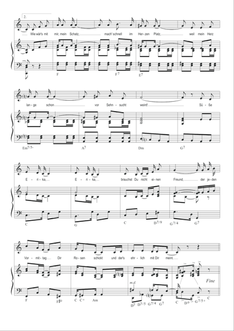 Erika, brauchst Du nicht einen Freund Voice scores gallery preview page 4